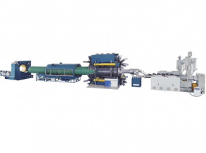 HDPE,PP,PVC Vertical Type Double Wall Corrugated Pipe  Extrusion line